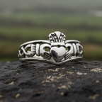 Claddagh Chevron Ring