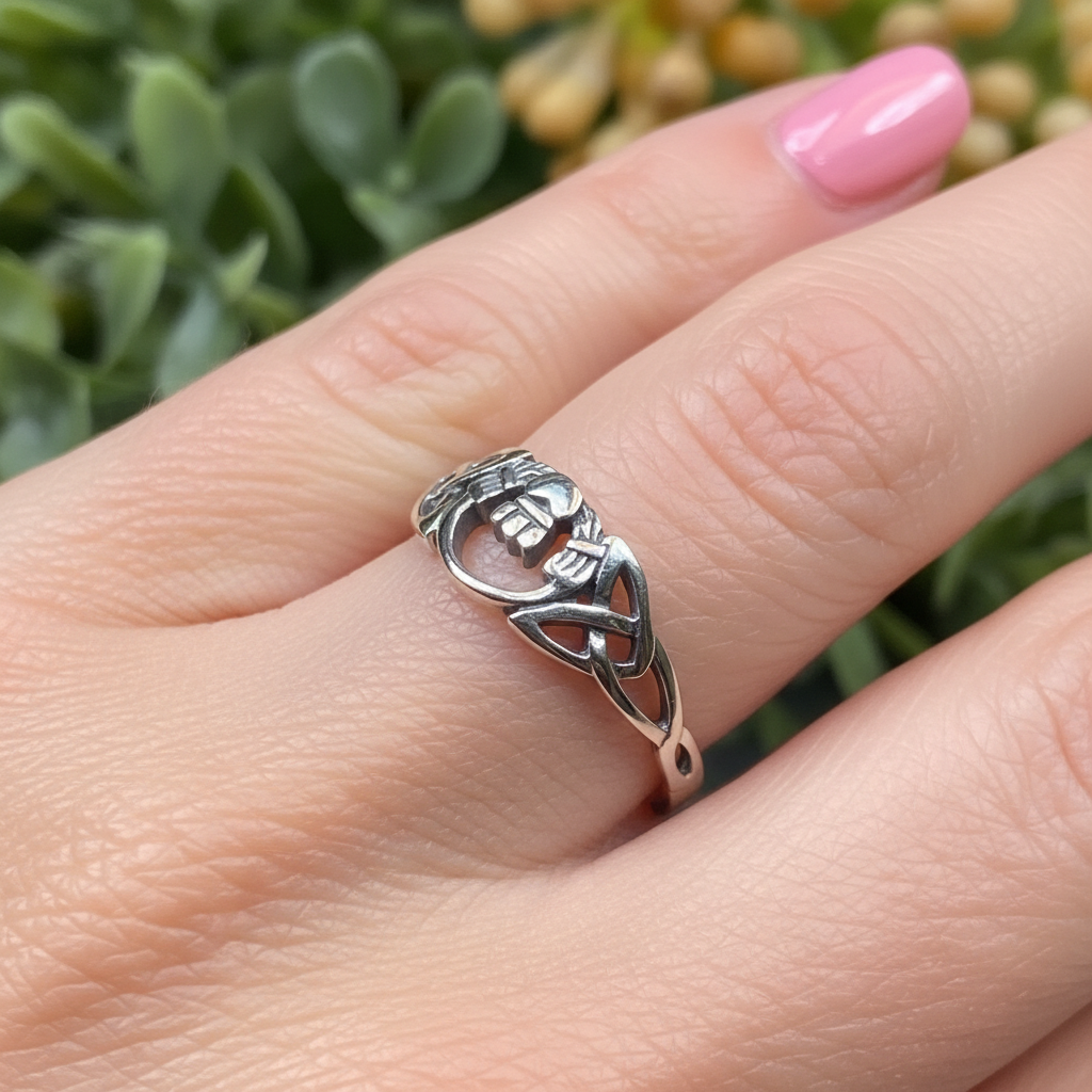 Claddagh Celtic Knot Ring