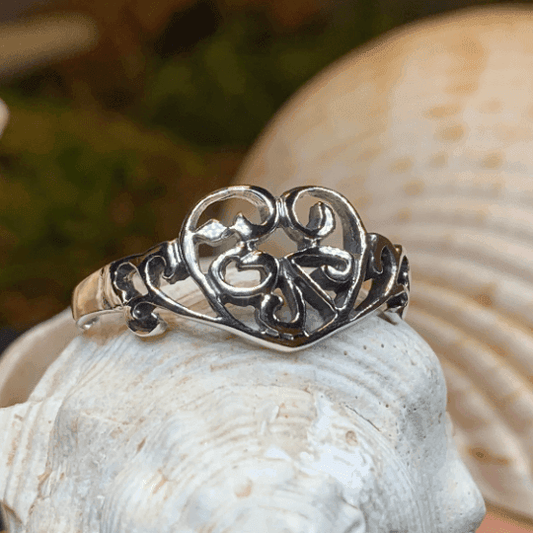 Celtic Knot Heart Ring - 4
