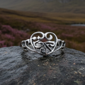Celtic Knot Heart Ring