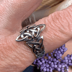 Double Trinity Knot Ring - 8