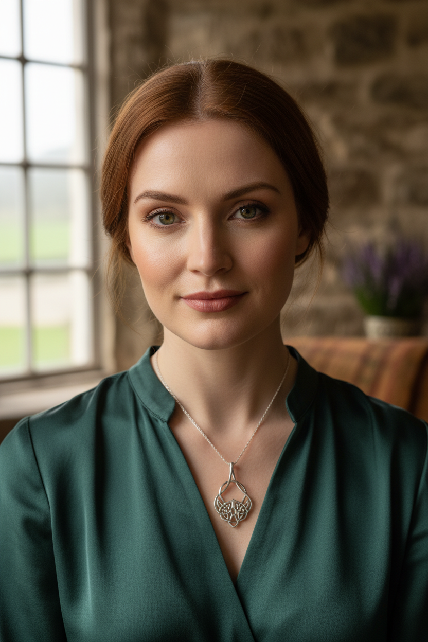 Lira Celtic Knot Necklace