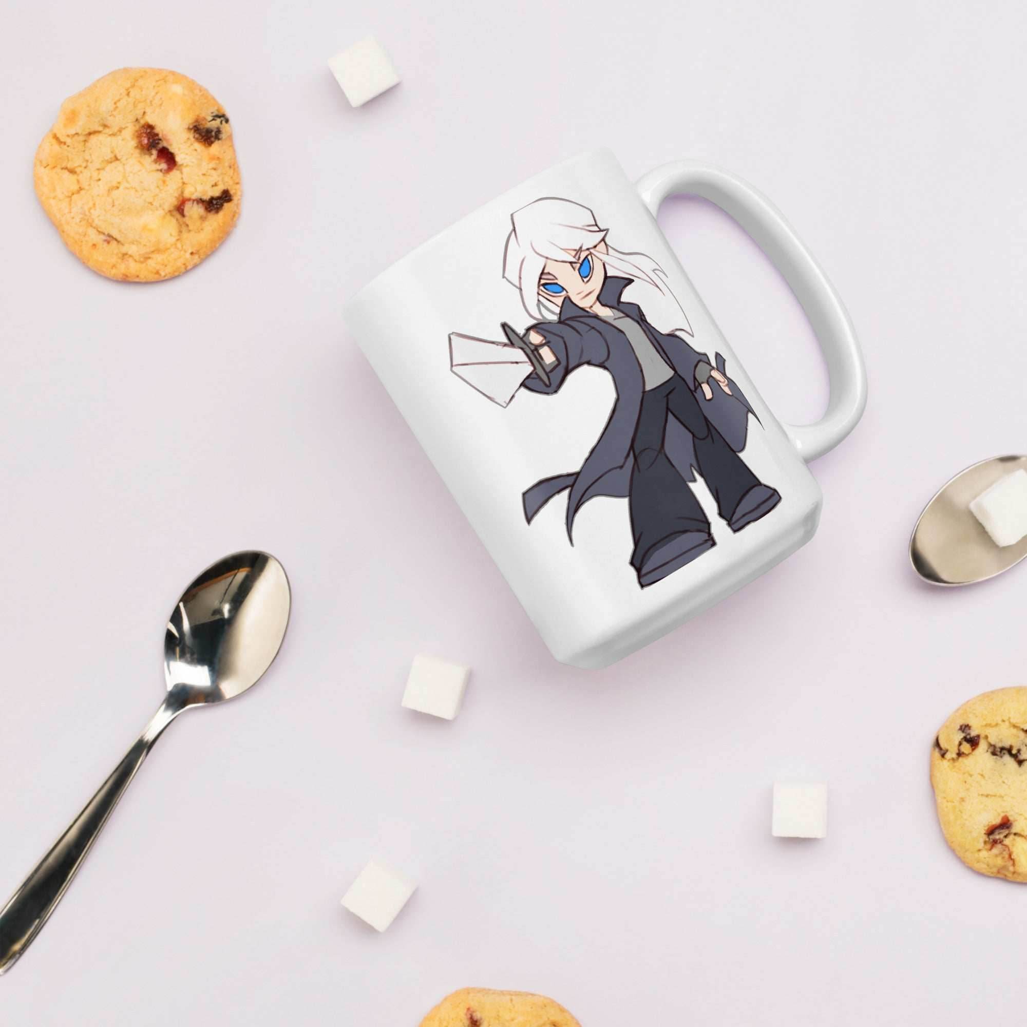 Urian Dark-Hunter white glossy 15 oz mug - 