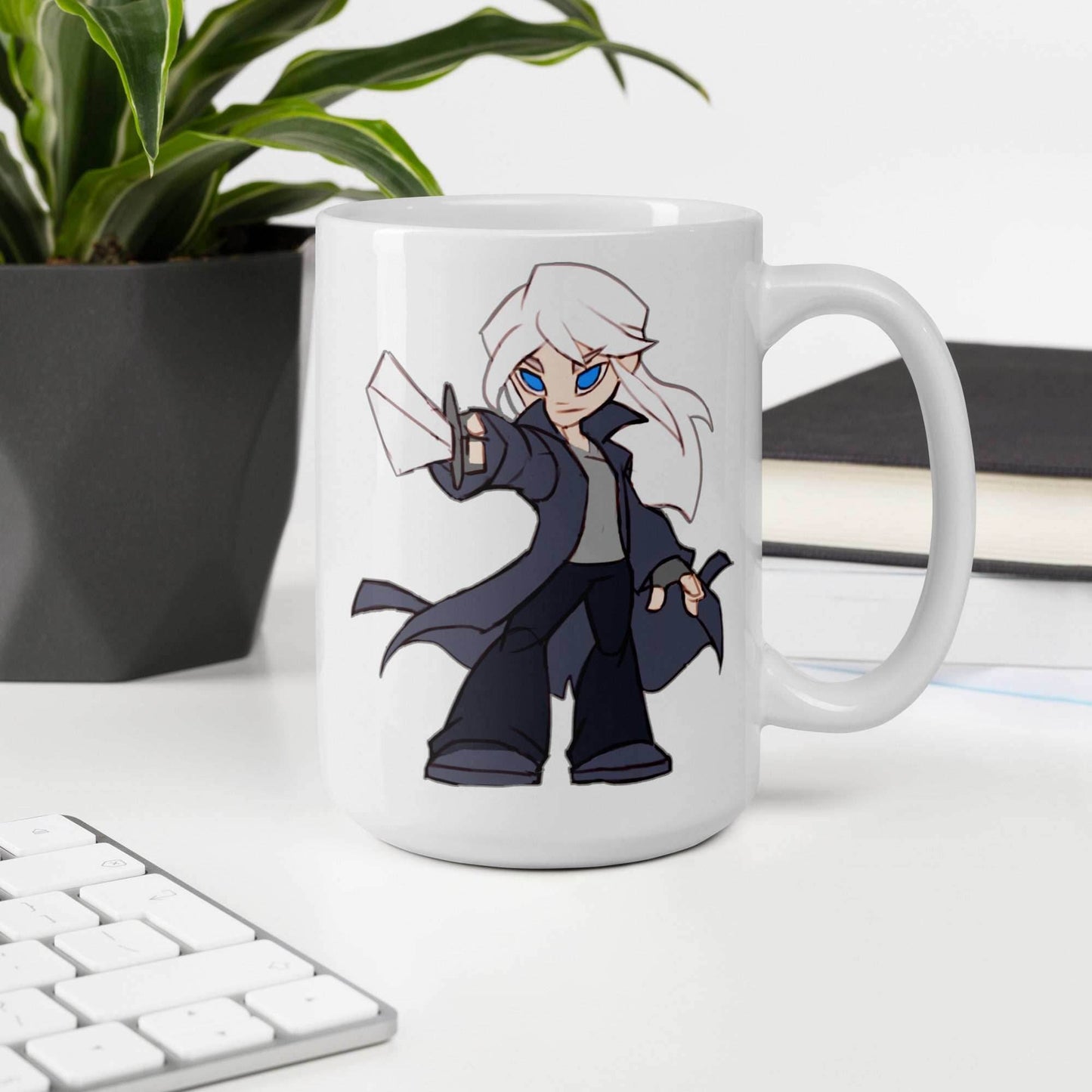 Urian Dark-Hunter white glossy 15 oz mug - 