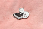 Spell Book Kitty Hard Enamel Pin