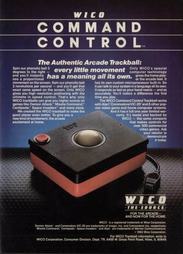 Wico Command Control Track Ball (Atari 2600) - Game Manual Only
