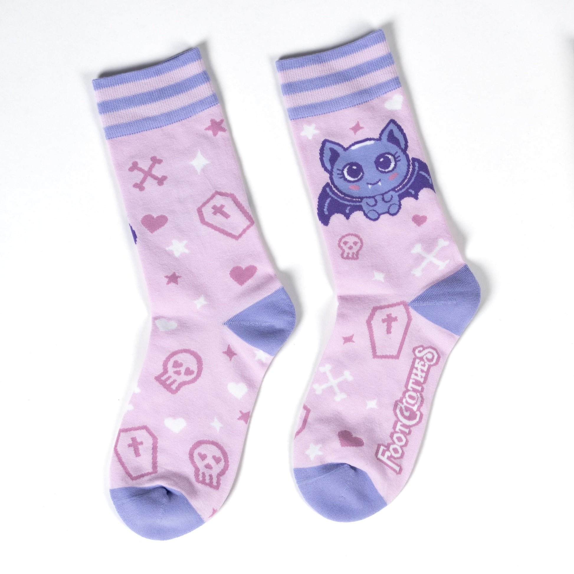 Widdle Bat Guy Crew Socks