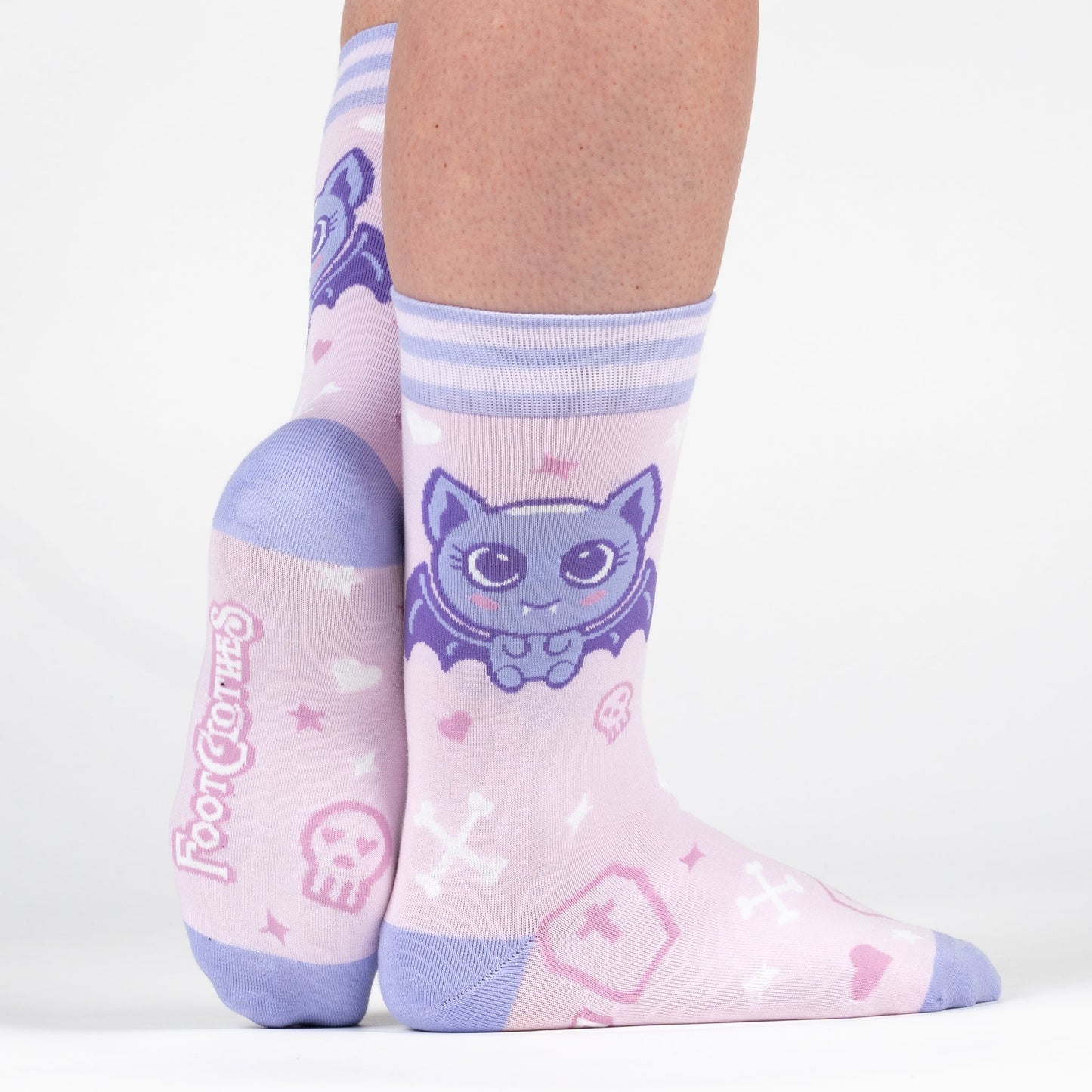 Widdle Bat Guy Crew Socks