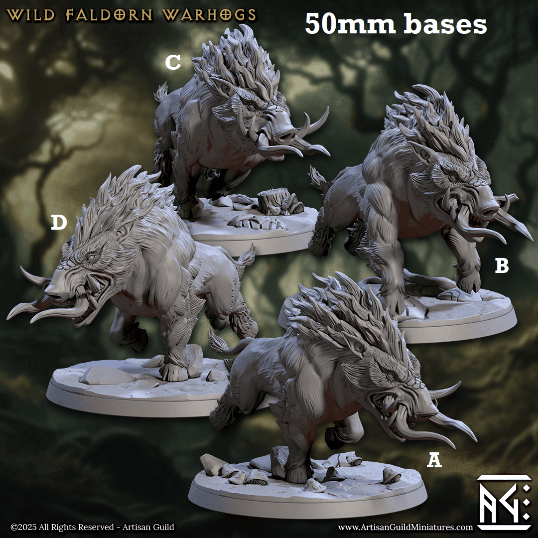Wild Faldorn Warhogs (Boars / Warthogs) - A