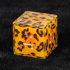 Wild Orange Panther Resin D&D Dice Set