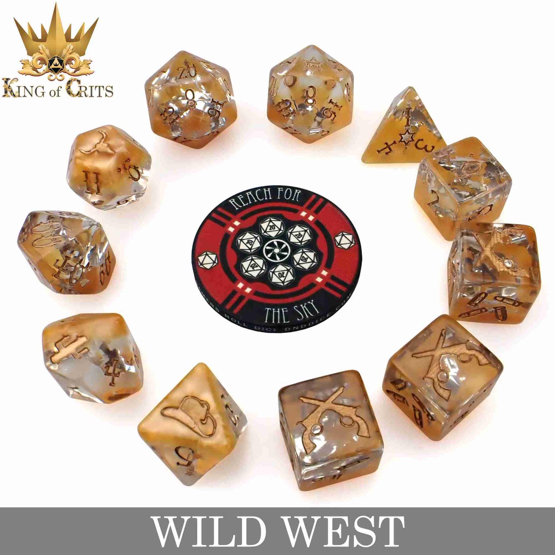 Wild West 11 Dice Set