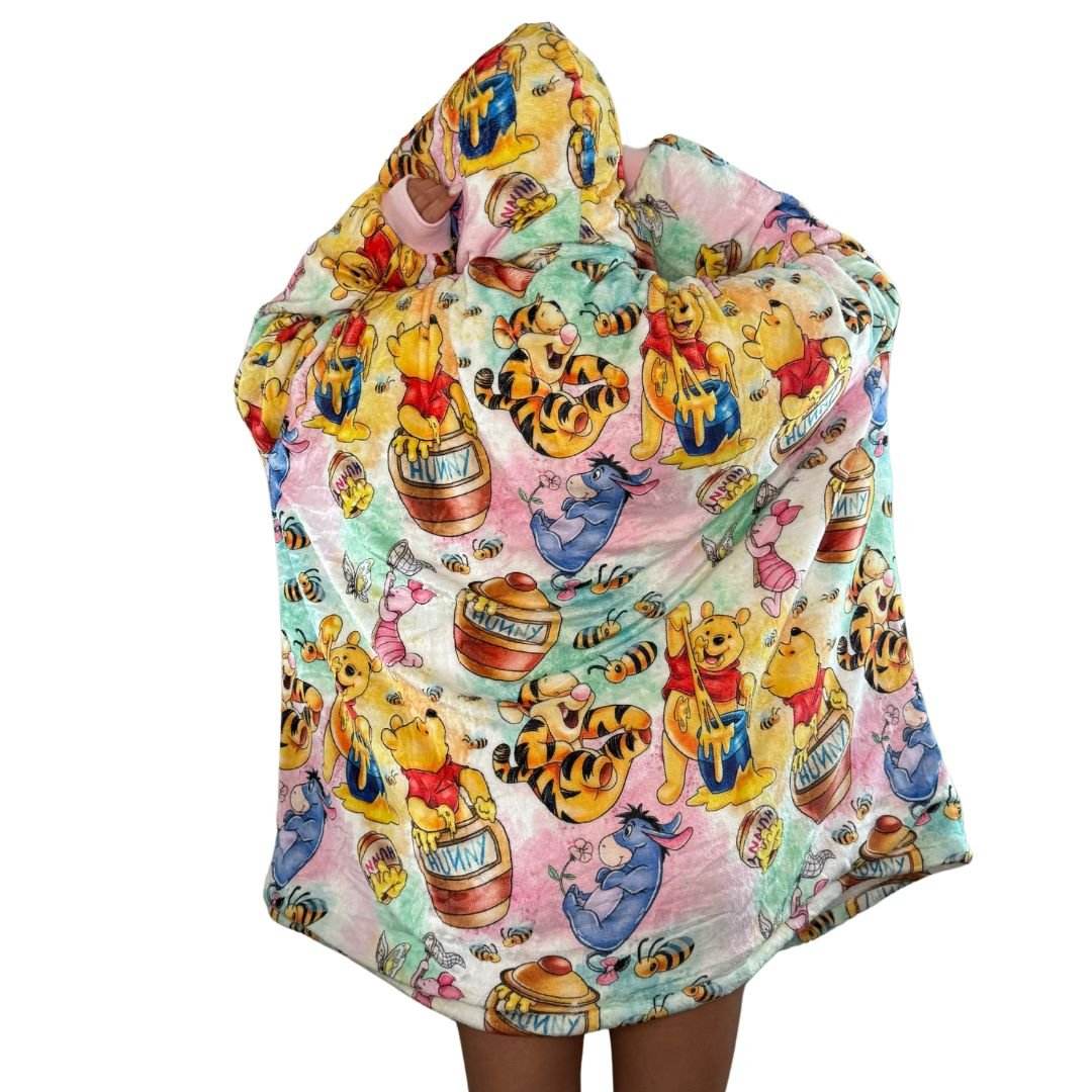 Winnie the Pooh & Friends Wearable Blanket Hoodie for Kids & Adults - adult