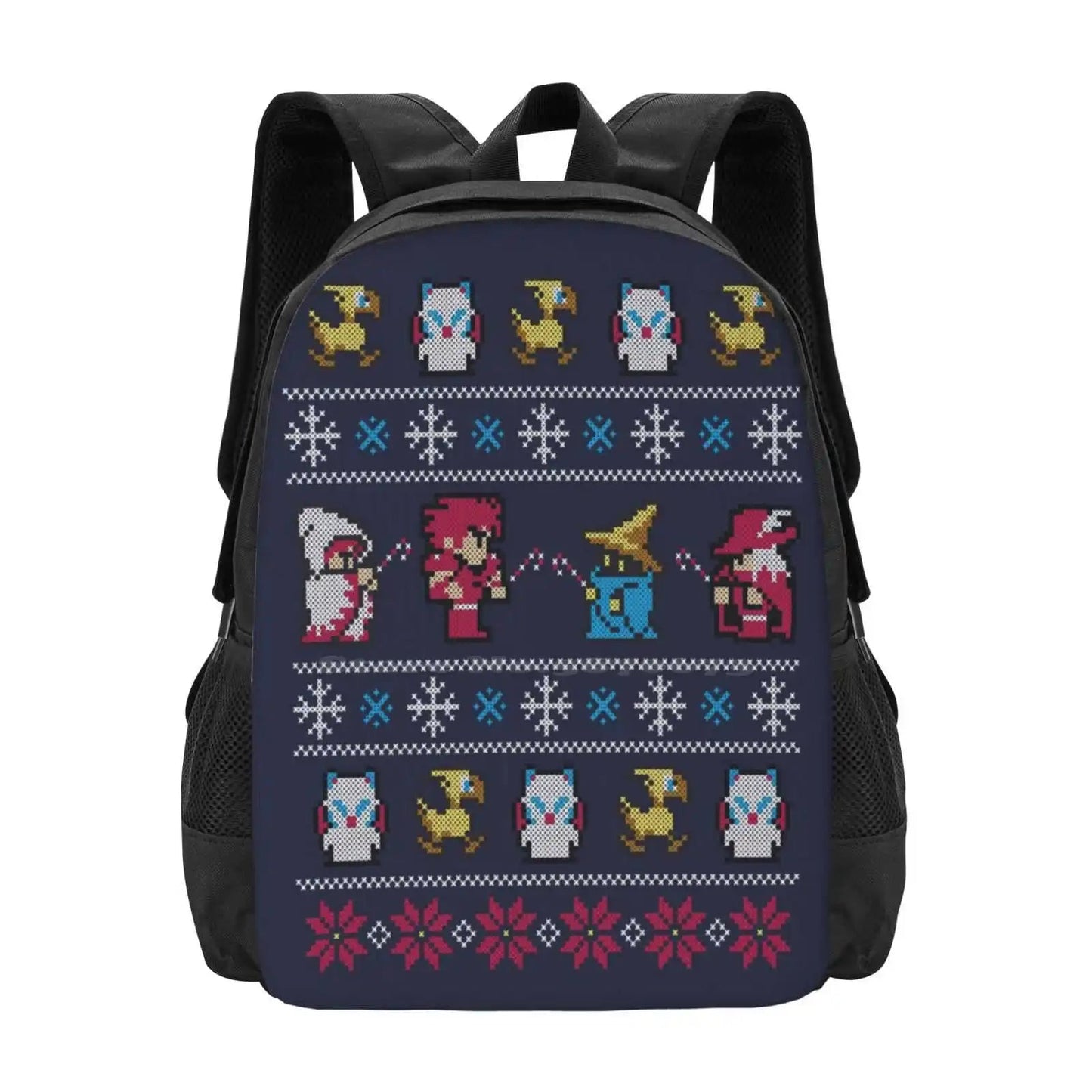 Winter Fantasy School Bag Big Capacity Backpack Laptop Video Games Videogame Gaming Gamer Old School Video Game Final Fantasy