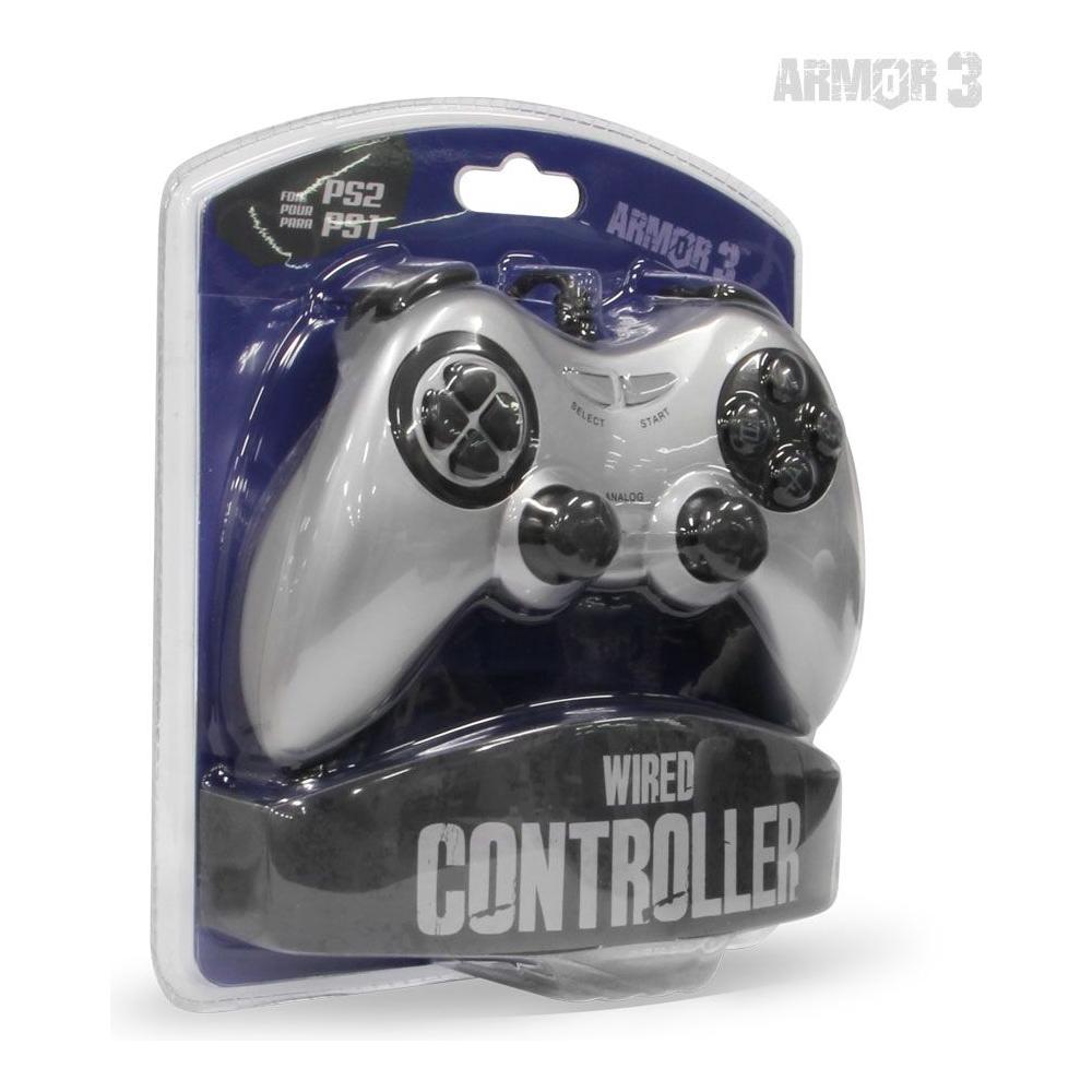 Wired Game Controller Compatible With PlayStation & PS2 (Armor 3)