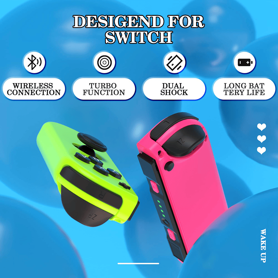 Wireless Switch Controller Joys Con Gamepad For Switch Control With Straps Dual Vibration Joysticks For Switch Joypad