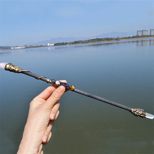 witchcraft Natural Crystal Magic Wand Amethyst Altar Stones Wizard Princess Fairy Magic Wands Home Decor Handmade Jewelry