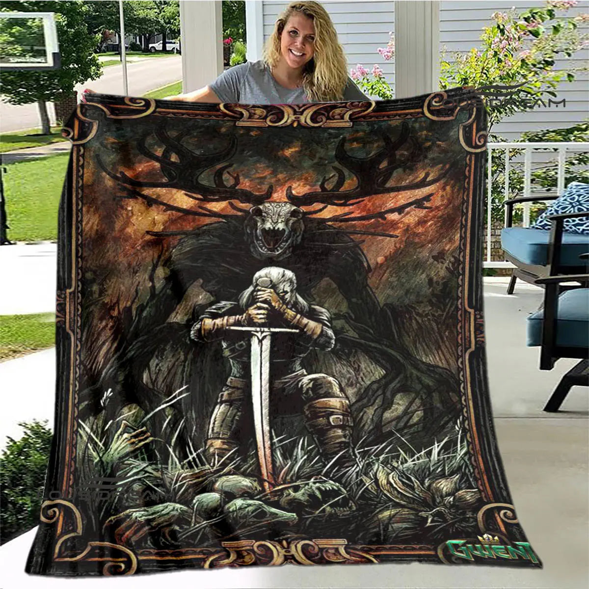 Witcher Printed blanket throw