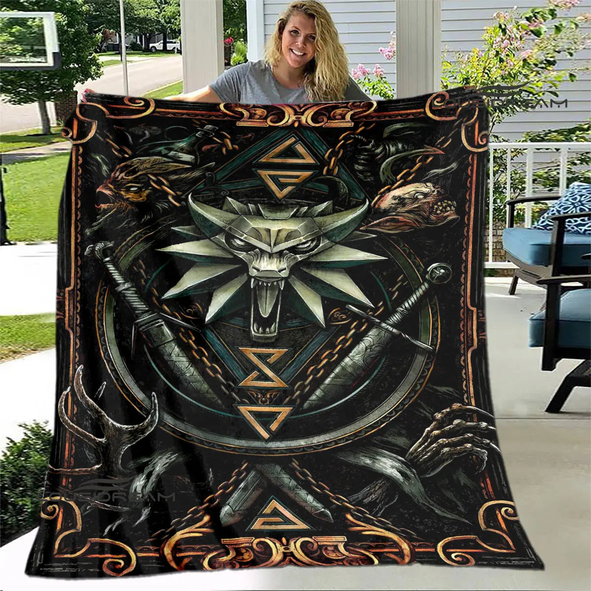 Witcher Printed blanket throw