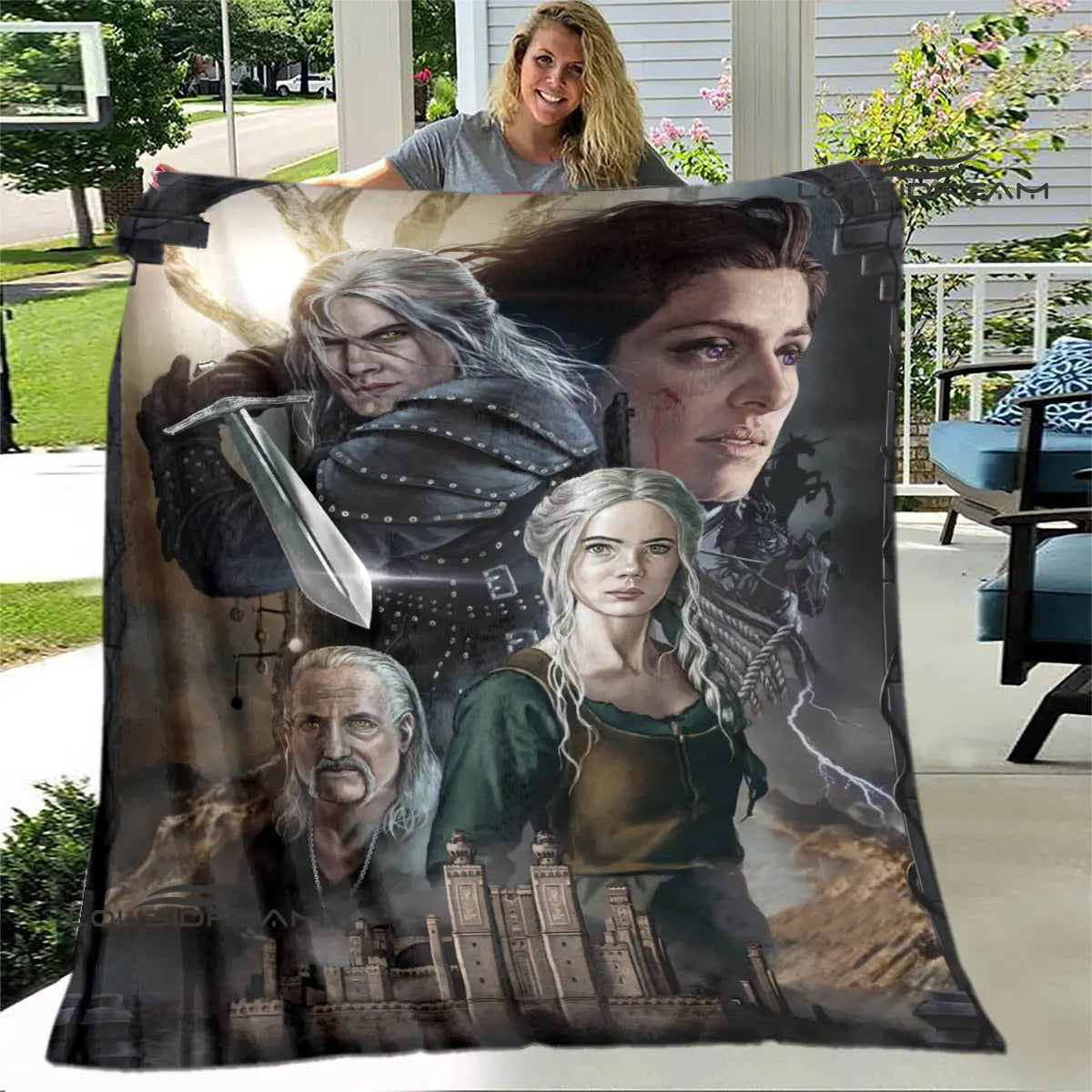 Witcher Printed blanket throw