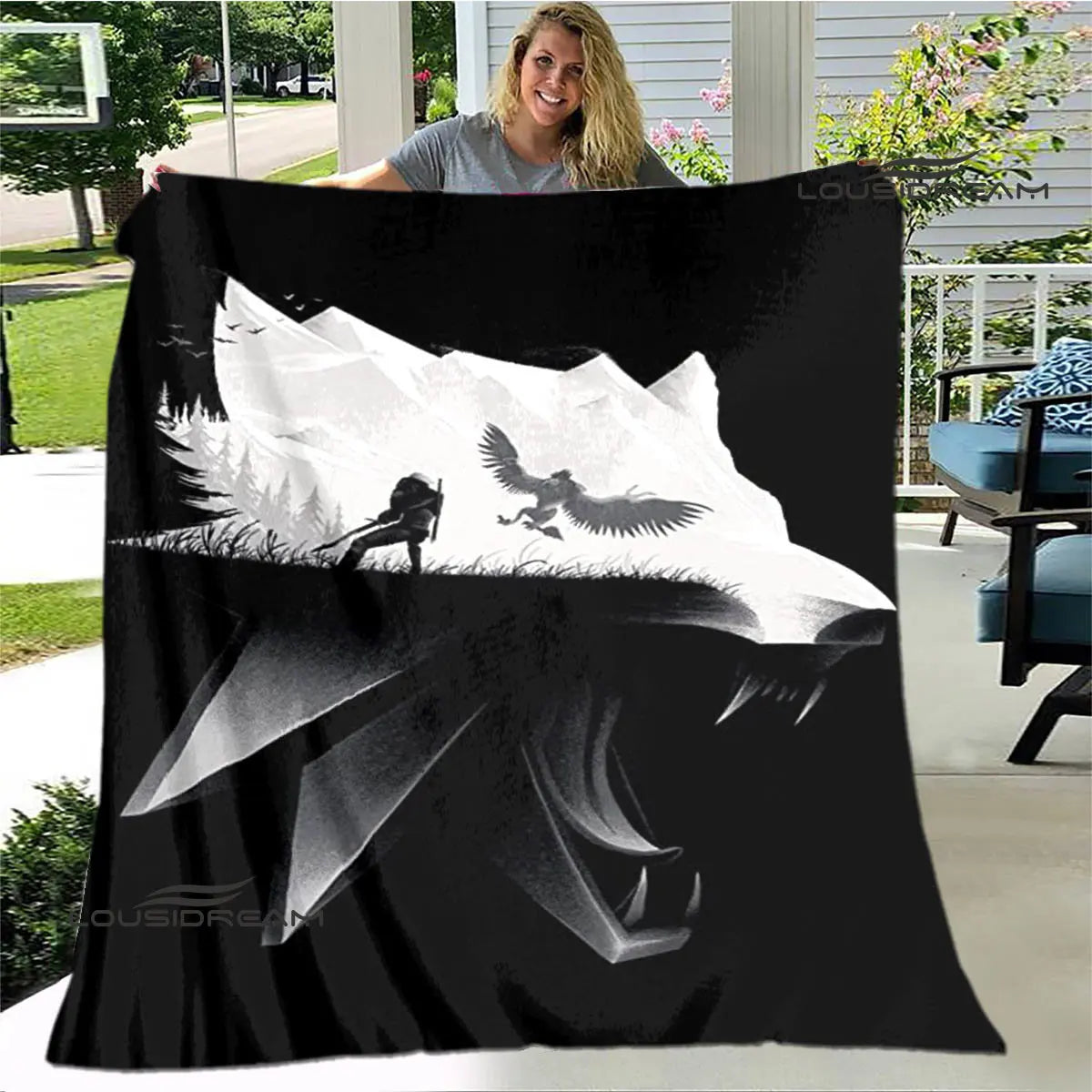 Witcher Printed blanket throw