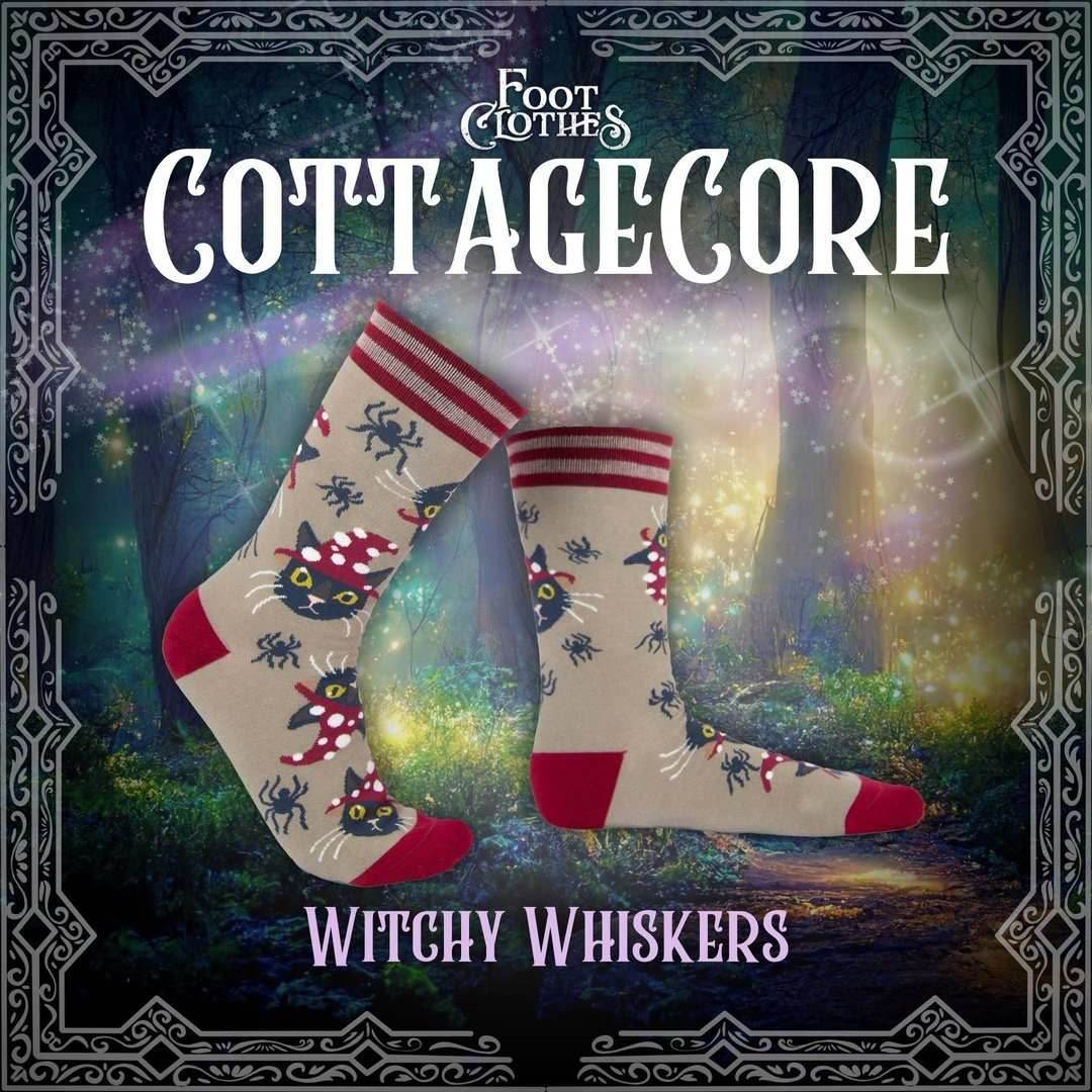 Witchy Whiskers Crew Socks - 