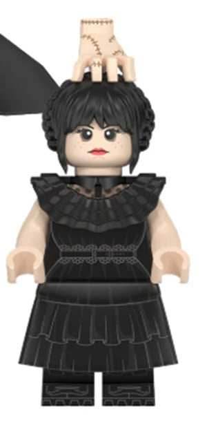 Wednesday Addams Custom Minifig - 