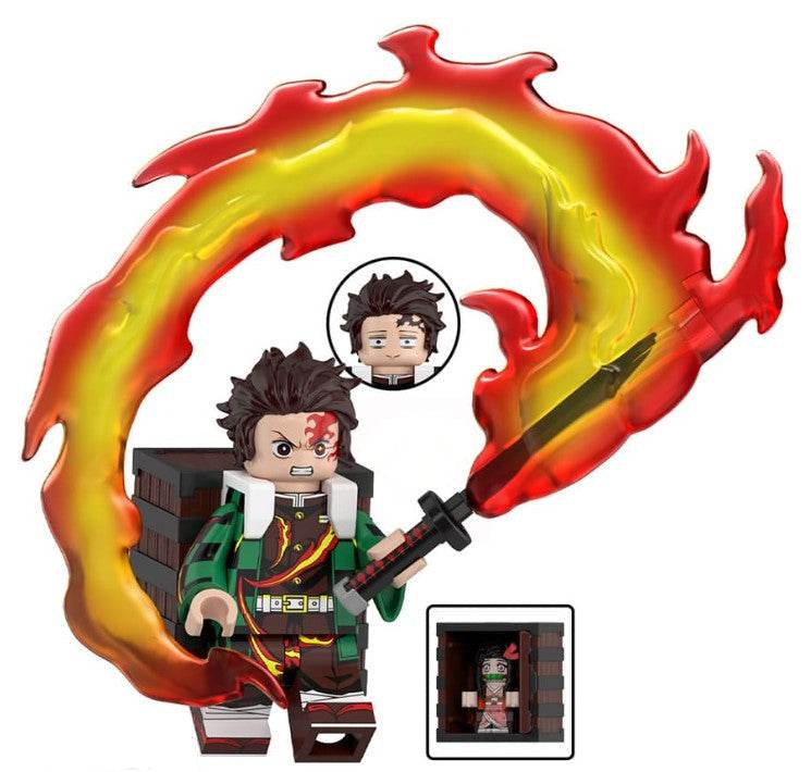 Water Pillar Swordsman Custom Minifig - 