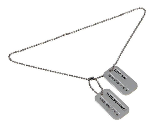 Wolverine Logan 2 Sided Dog Tag Necklace - 
