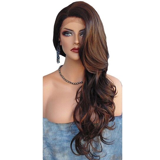 Women Fashion Long Wavy Curly Hair Cospaly Costume Full Wigs Hair Extension