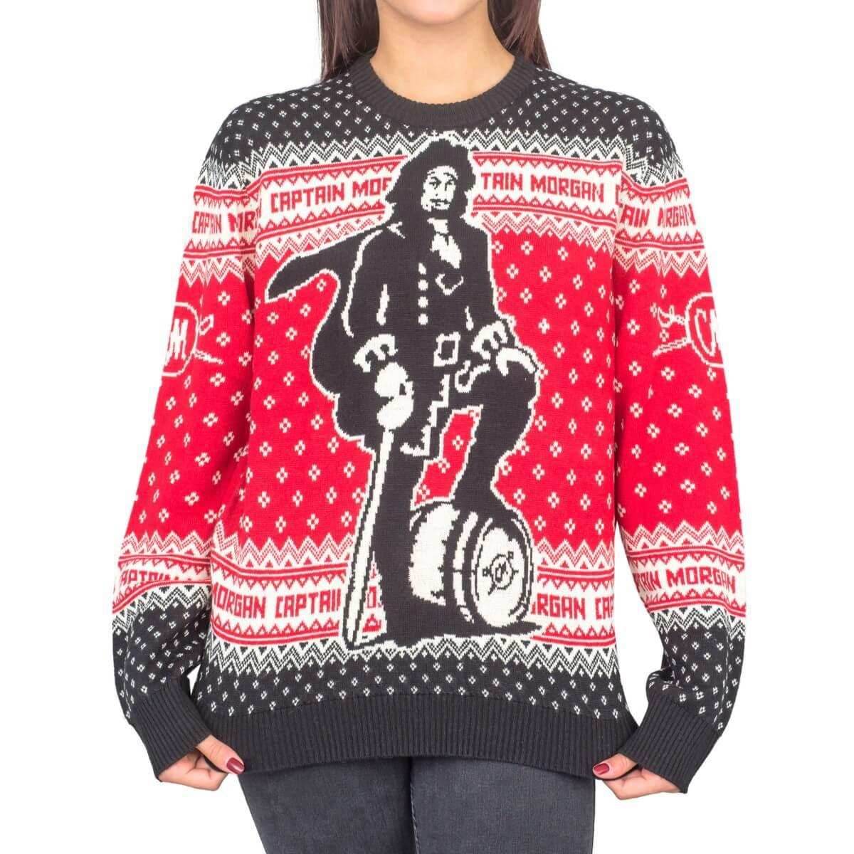 Women's Captain Morgan The Standing Captain Ugly Christmas Sweater - S