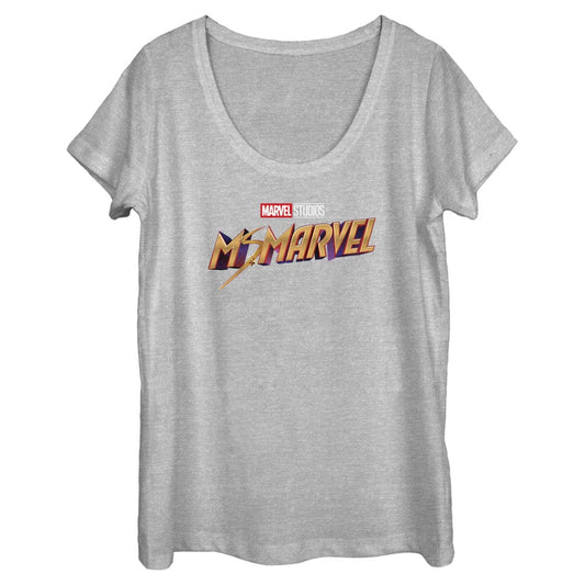 Women's Marvel Classic Logo Scoop Neck T-Shirt