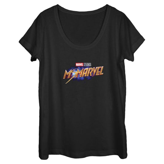 Women's Marvel Ms Logo Scoop Neck T-Shirt