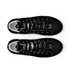 Skeleton Unicorn Women’s High Top Canvas Shoes - 5