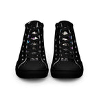 Skeleton Unicorn Women’s High Top Canvas Shoes - 5