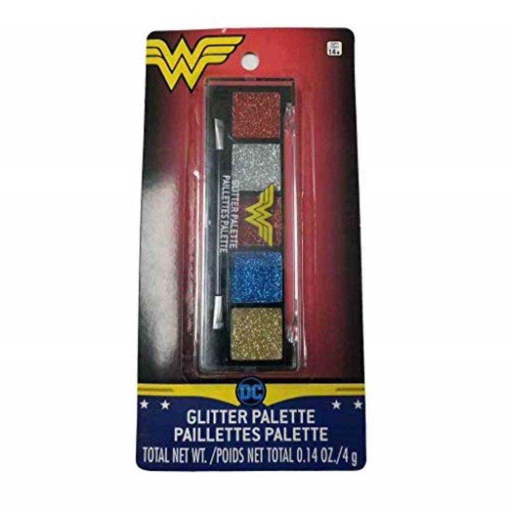 Wonder Woman Glitter Palette Makeup Costmetic Kit Costume Accessory - 