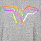 Wonder Woman Rainbow Logo Long Sleeve T-Shirt - S
