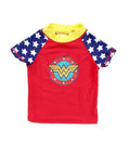 Wonder Woman Shield Logo Short Sleeve Rash Guard - Age 4/5