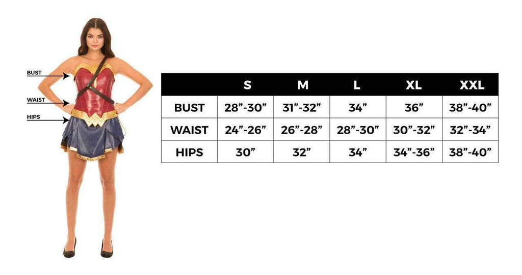 Wonder Woman Warrior Corset and Skirt Costume Set - S