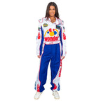 WonderBread Jumpsuit: Ricky Bobby Race Driver Costume Mashup (No Embroidery) for Adult Halloween Cosplay