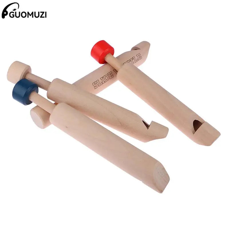 Wood Slide Whistle Glossy Wooden Push Pull Flute Instruments Children Adults Vocal Training Whistles Diacritical Sliding Piccolo