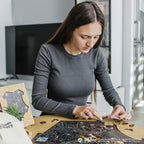 Wooden jigsaw classic puzzle Harry Potter Hogwarts™  (Black)