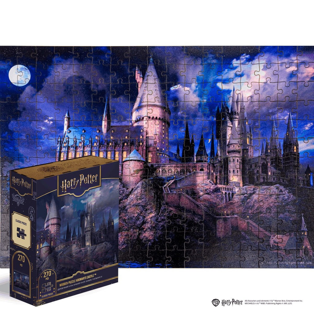 Wooden jigsaw classic puzzle Harry Potter Hogwarts Castle™ Night