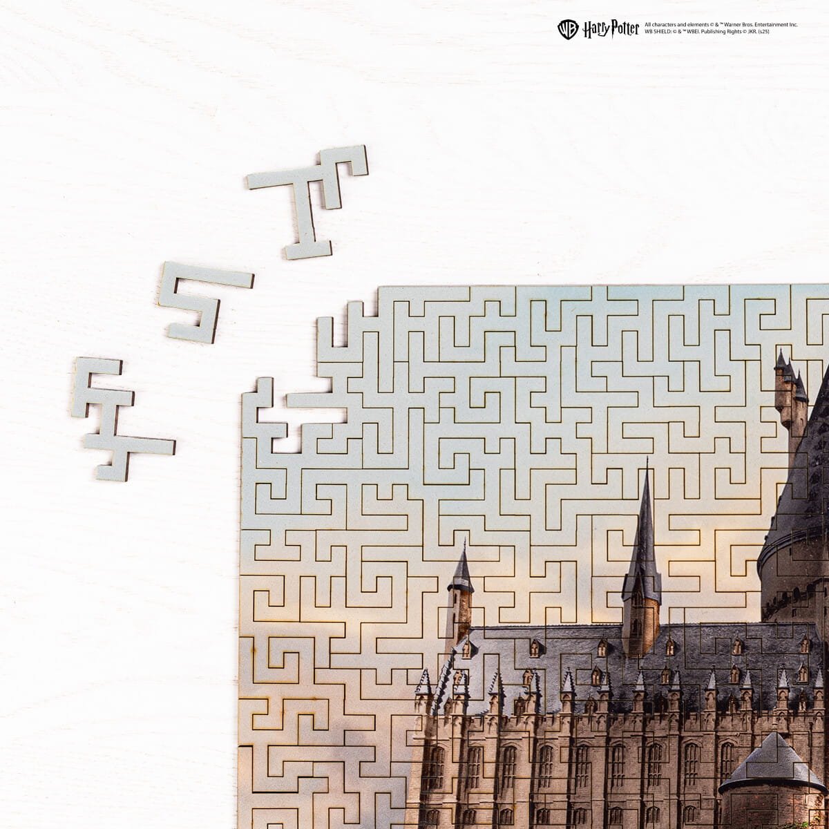 Wooden jigsaw maze puzzle Harry Potter Hogwarts Castle™