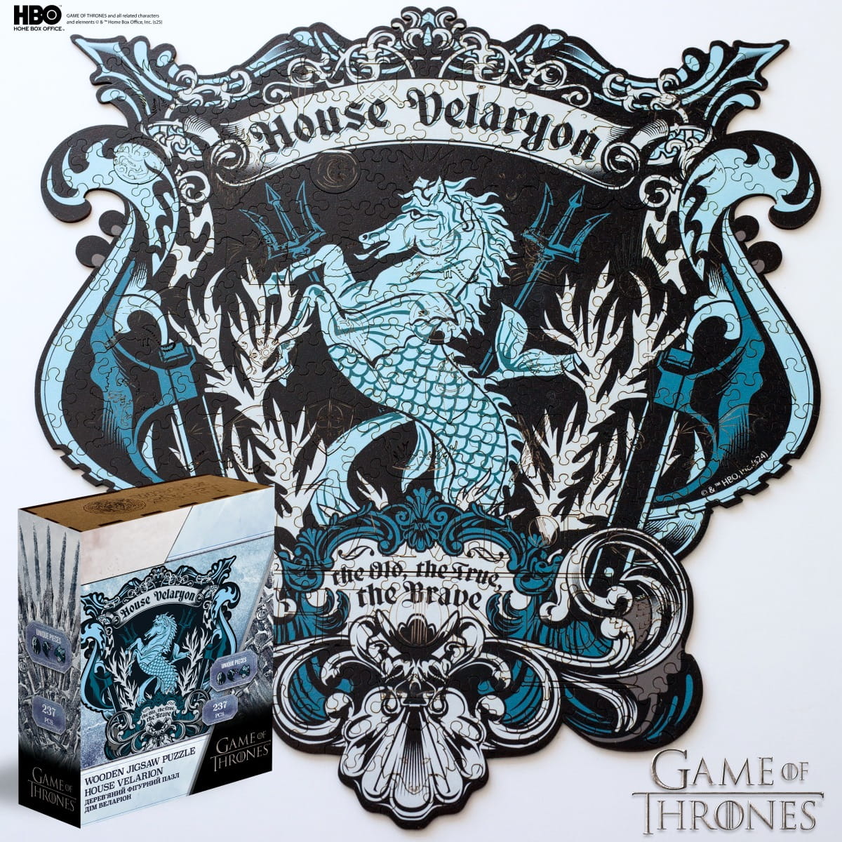 Wooden jigsaw puzzle Game of Thrones™ House Velaryon