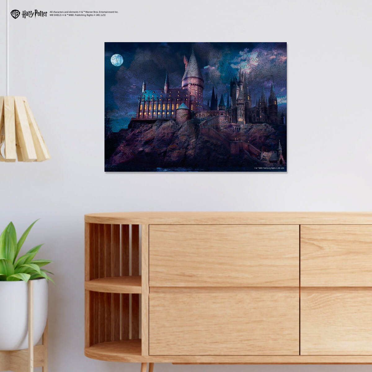 Wooden jigsaw puzzle Harry Potter Hogwarts Castle Night™