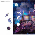 Wooden jigsaw puzzle Harry Potter Hogwarts Castle Night™