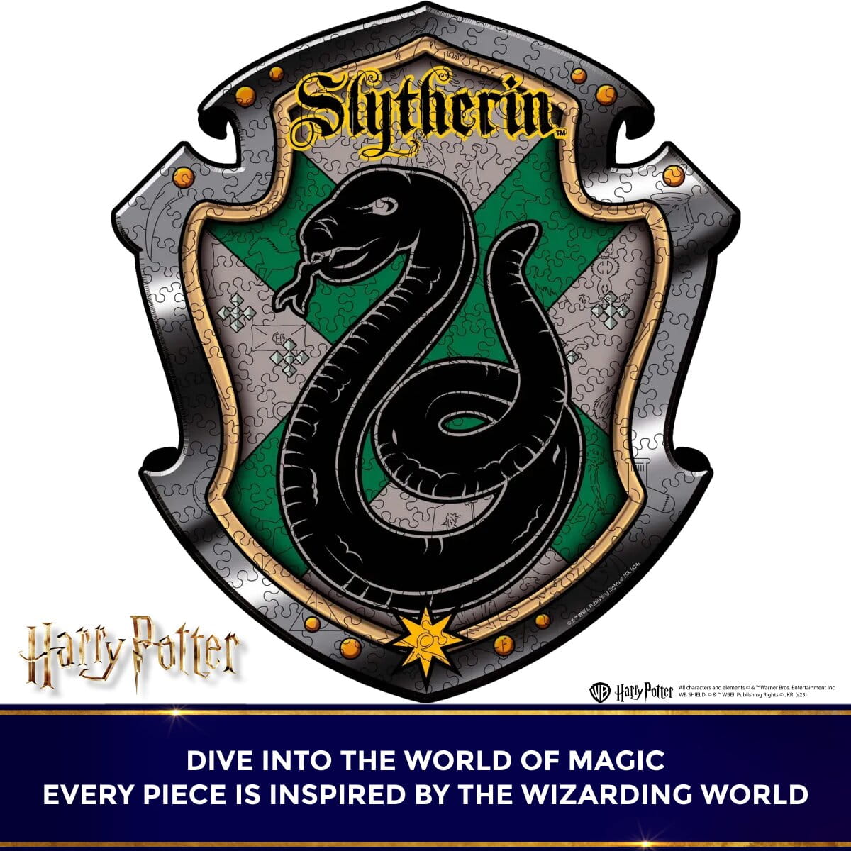 Wooden jigsaw puzzle Harry Potter Slytherin™