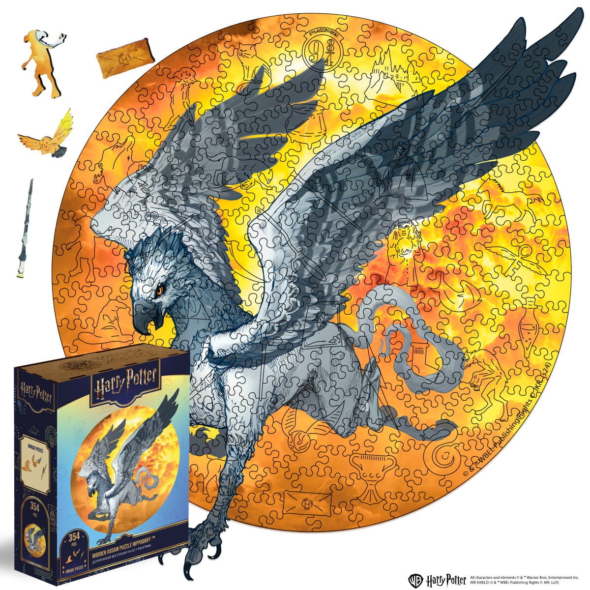Wooden jigsaw puzzle Harry Potter Hippogriff™