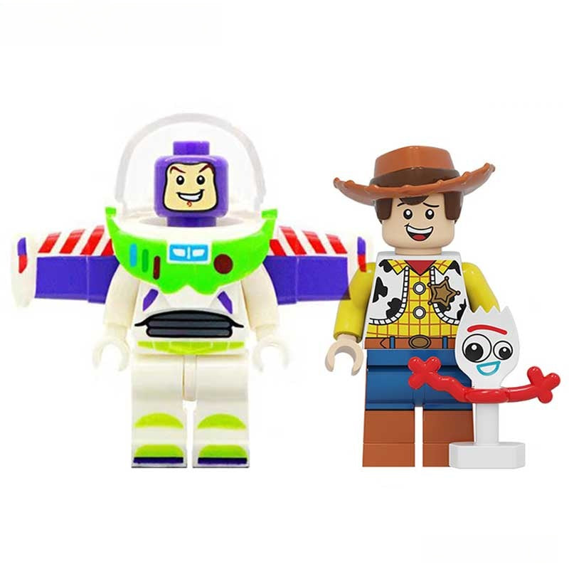 Woody & Buzz Lightyear from Toy Story Lego Minifigure Custom Toys