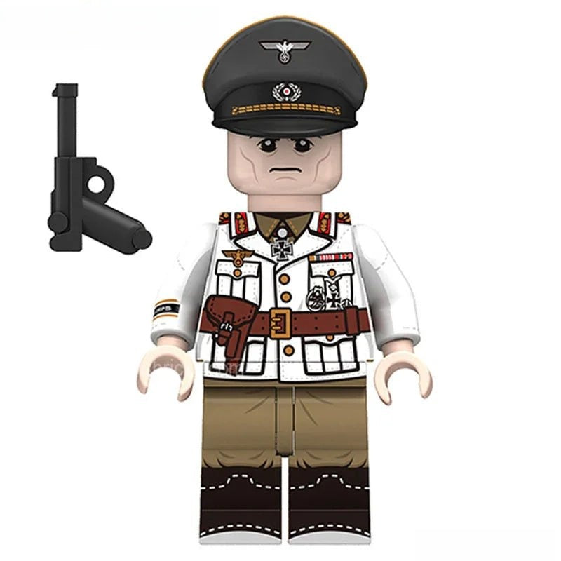 World War 2 Erwin Rommel Nazi General Lego Minifigures Custom Toys